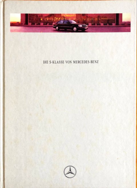 Mercedes S-klasse W140 nr. 0605-00-00, 1994-06 A4 boek, 46, DE year 1994 folder brochure