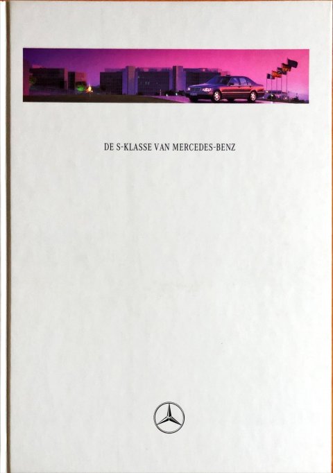 Mercedes S-klasse W140 nr. 0605-07-04, 1996-10 A4 boek, 58, NL year 1996 folder brochure