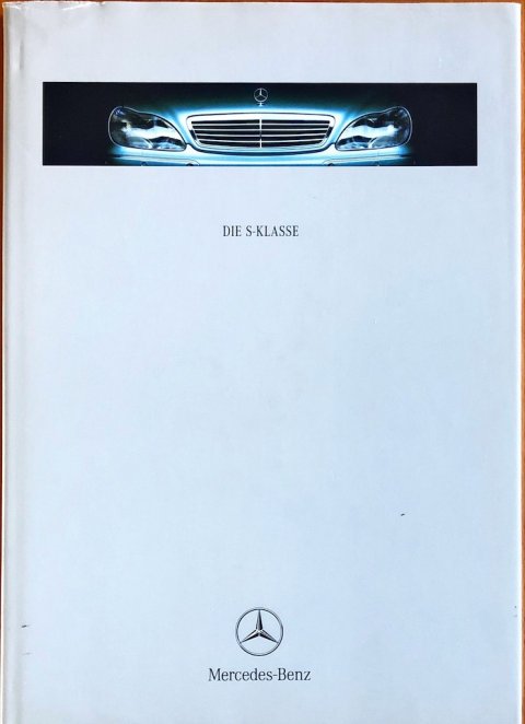 Mercedes S-klasse W220 nr. 0607-00-03, 1999-11 A4 boek, DE folder brochure