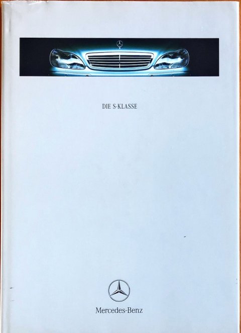 Mercedes S-klasse W220 nr. 0607-00-03, 1999-11 A4 boek, DE folder brochure