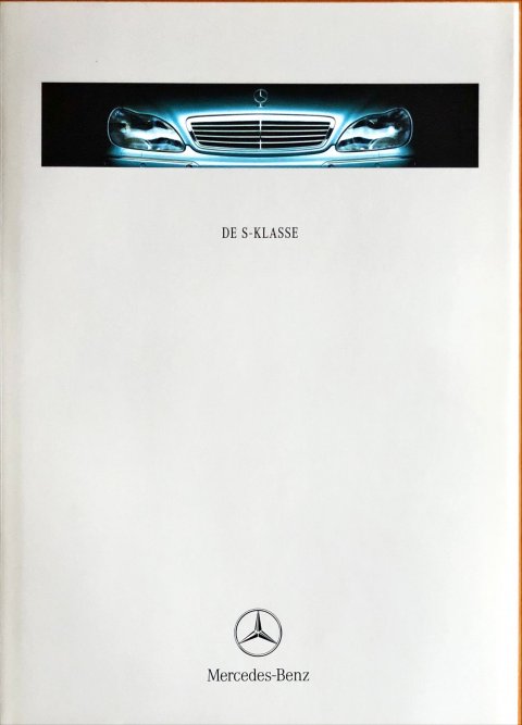 Mercedes S-klasse W220 nr. 0607-07-02, 1999-05 A4 boek, 82, NL year 1999 folder brochure