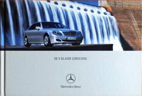 Mercedes S-klasse W220 nr. 0609-07-00, 2002-09 17,0 x 25,0 (boek), 82, NL year 2002 folder brochure