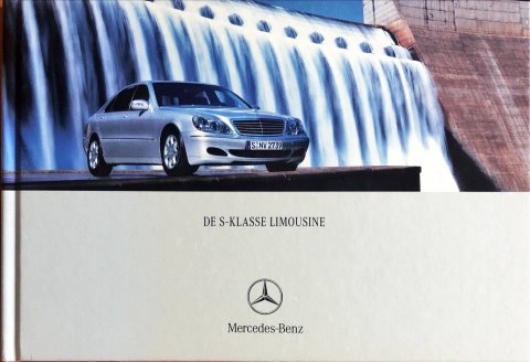 Mercedes S-klasse W220 nr. 0609-07-02, 2003-09 17,0 x 25,0 (boek), 82, NL year 2003 folder brochure