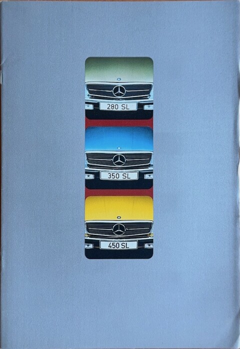 Mercedes SL R107 (280 SL, 350 SL, 450 SL) nr. WZ 1514:03:07, 1974 12 A4, 36, NL year 1974 folder brochure
