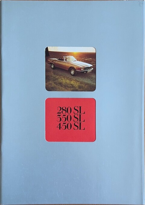 Mercedes SL R107 (280 SL, 350 SL, 450 SL) nr. WZ 1658:06:07, 1978 08 A4, 44, NL year 1978 folder brochure