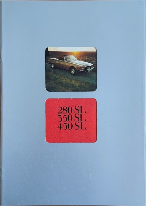 Mercedes SL R107 (280 SL, 350 SL, 450 SL) nr. WZ 1658:08:07, 1979 08 A4, 44, NL year 1979 folder brochure