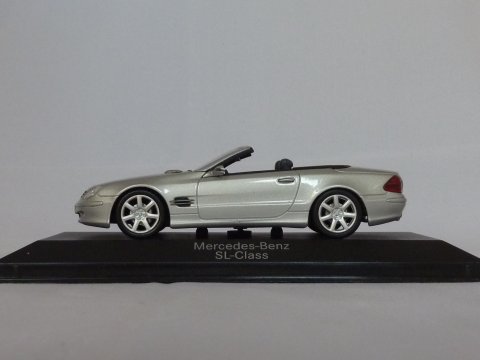 Mercedes SL (R230), 2001-2012, zilver, Minichamps, B6 696 1924