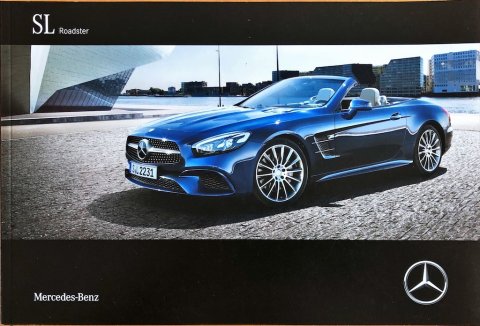 Mercedes SL R231 nr. 0819-07-02, 2017-06 19,3 x 28,4, 82, NL 2017 folder brochure