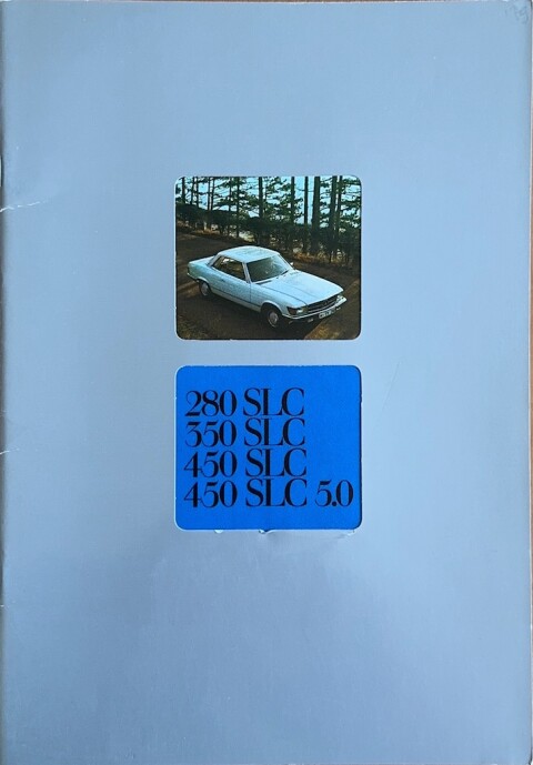 Mercedes SLC C107 (280 SLC, 350 SLC, 450 SLC, 450 SLC 5.0) nr. WZ 1664:03:07, 1979 04 A4, 48, NL year 1979 folder brochure