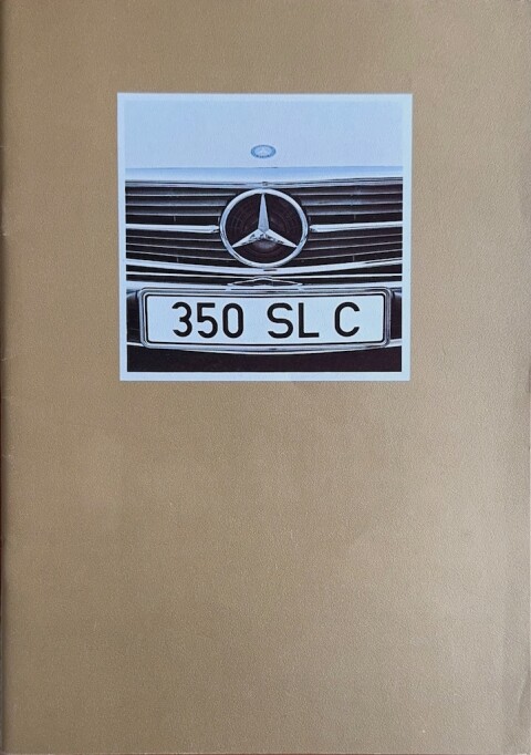 Mercedes SLC C107 (350 SLC) nr. WZ 1408:01:01, 1971 12 A4, 32, DE year 1971 folder brochure