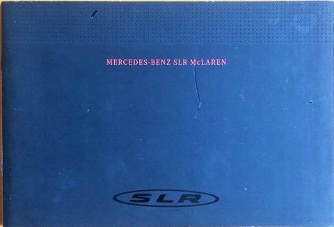 Mercedes SLR McLaren 2051-00-00, coupe 2003-09 17,0 x 25,0, 20, DE 2003 folder brochure