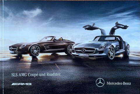 Mercedes SLS AMG coupe en roadster nr. 2063 00 00, 2011 10 19,3 x 28,5, 100, DE year 2011 folder brochure