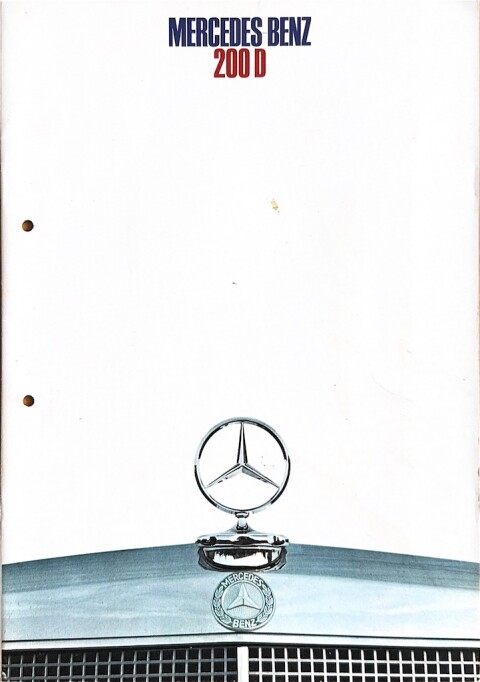 Mercedes W 114 : W115 200 D nr. 200 D, 1968 12 22,0 x 31,0, 16, NL year 1968 folder brochure