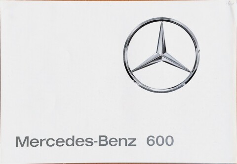 Mercedes W100 (600) nr. P 1043, 1963 11 A4, 4, NL year 1963 folder brochure