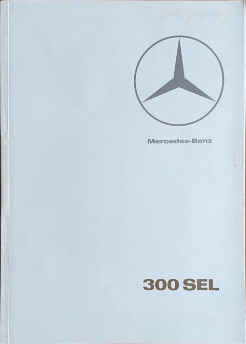 Mercedes W109 (300 SEL) nr.  , jaren 60 22,0 x 31,0, 26, NL year jaren 60 folder brochure