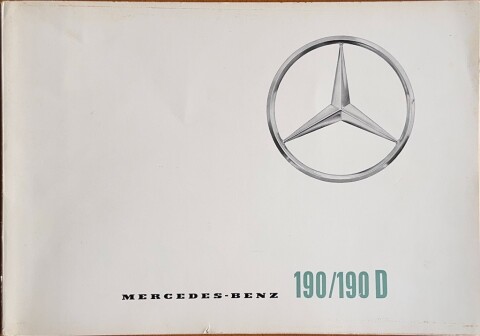 Mercedes W110 (190 : 190 D) nr. P 1004, 1961 07 22,0 x 31,0, 36, DE year 1961 folder brochure II