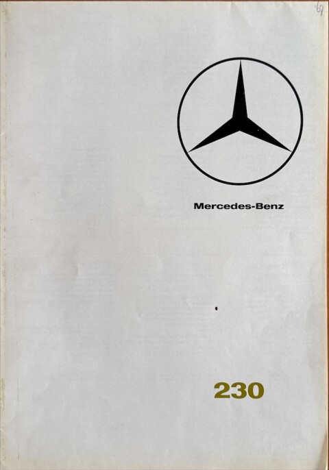 Mercedes W110 (230) nr.  , 1967 01 A4, 8, NL year 1967 folder brochure