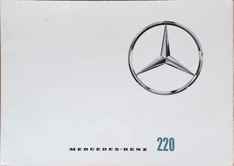 Mercedes W111 (220) nr.  , jaren 60 22,0 x 31,0, 24, NL year jaren 60 folder brochure