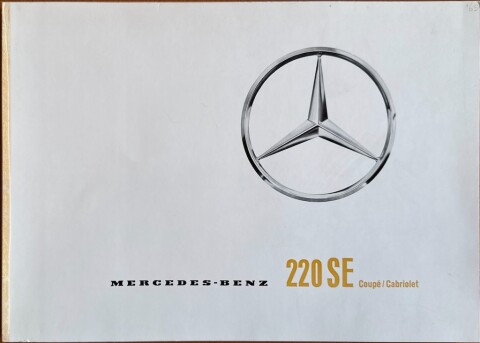 Mercedes W111 (220 SE Coupe, Cabriolet) nr. P 2141:7, 1965 01 22,0 x 31,0, 30, DE year 1965 folder brochure