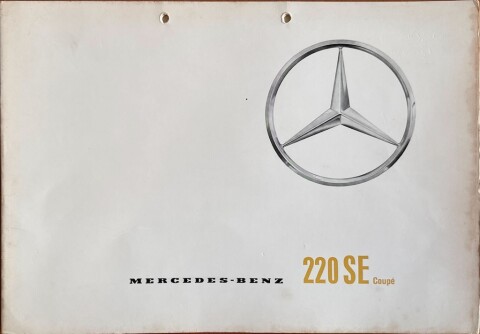 Mercedes W111 (220 SE Coupe) nr. P 2141, 1961 03 22,0 x 31,0, 28, DE year 1961 folder brochure