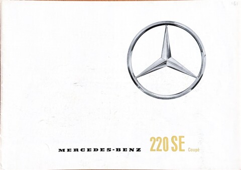 Mercedes W111 (220 SE Coupe) nr. P 2298, 1961 02 A4, 8, DE year 1961 folder brochure