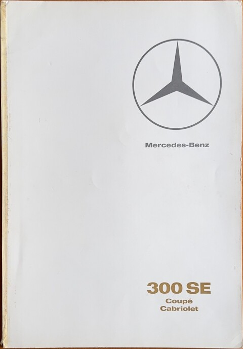 Mercedes W112 (300 SE Coupe, Cabriolet) nr. 179 KA, 1965 12 22,0 x 31,0, 26, DE year 1965 folder brochure