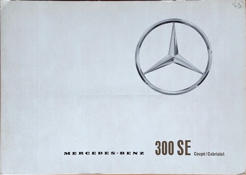 Mercedes W112 (300 SE Coupe, Cabriolet) nr. P 1052, 1962 12 22,0 x 31,0, 30, DE year 1962 folder brochure