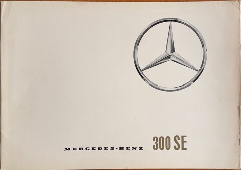 Mercedes W112 (300 SE) nr. P 1007:2 e, 1962 03 22,0 x 31,0, 32, EN year 1962 folder brochure