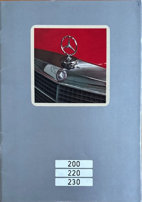 Mercedes W114 : W115 200, 220, 230 nr.  , 1972 12 A4, 36, NL year 1972 folder brochure