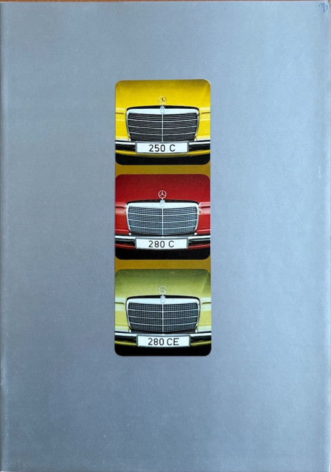 Mercedes W114 : W115 250 C, 280 C, 280 CE nr. WZ 1533:00:00, 1973 06 A4, 44, DE year 1973 folder brochure
