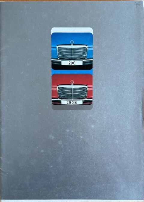 Mercedes W114 : W115 280, 280E nr.  , jaren 70 A4, 36, NL year jare folder brochure