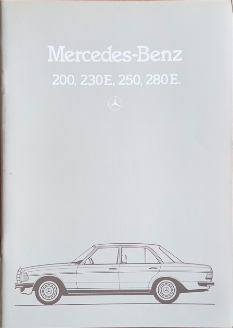 Mercedes W123 200, 230E, 250, 280E nr. WAM 6701 0200:07:03, 1981 12 A4, 44, NL year 1981 folder brochure