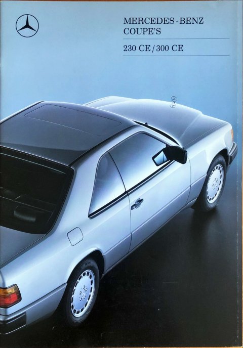 Mercedes W124 Coupe nr. 0401-07-03, 1988-01 A4, 34, NL year 1988 folder brochure