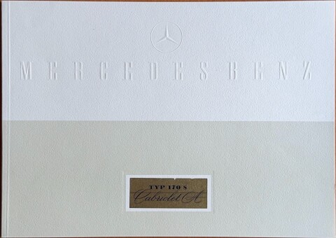 Mercedes W136 (Typ 170 S Cabriolet, 1949 1952) nr. II.50.3, 1950 22,0 x 31,0, 24, DE year 1950 folder brochure