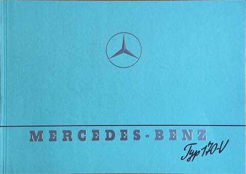 Mercedes W136 (Typ 170 V) nr. 109 1140 X, 1947 22,0 x 31,0, 28, DE year 1947 folder brochure