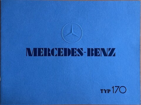 Mercedes W15 (Typ 170, 1931 1936) nr. 6704.234, jaren 30 24,0 x 32,0, 20, DE year jaren 30 folder brochure