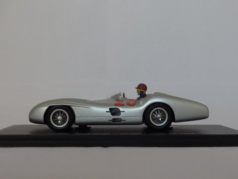 Mercedes W196, #20, 2nd French GP, Karl Kling, 1954-1954, zilver, Spark, S1036