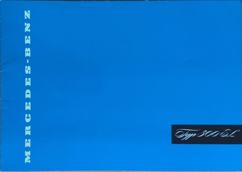 Mercedes W198 (300 SL Gullwing) nr. 321, 1955 22,0 x 31,0, 16, DE year 1955 folder brochure