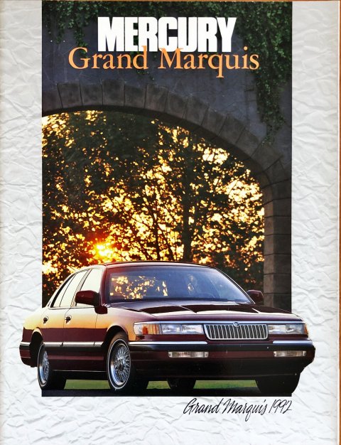 Mercury Grand Marquis 1992 nr. P-1101, 1991-01 21,5 x 28,0, 26, EN year 1991 folder brochure