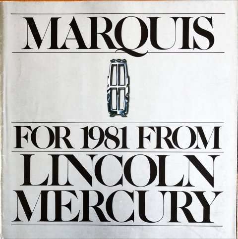 Mercury Marquis 1981 nr. P-101, 1980-08 23,0 x 23,0, 16, EN year 1980 folder brochure