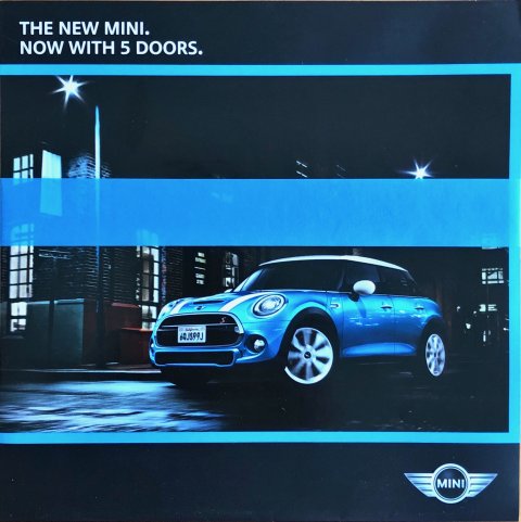 Mini 5-doors nr. 511 056 346 65 , 2014-07 23,0 x 23,0, 18, NL year 2014 folder brochure