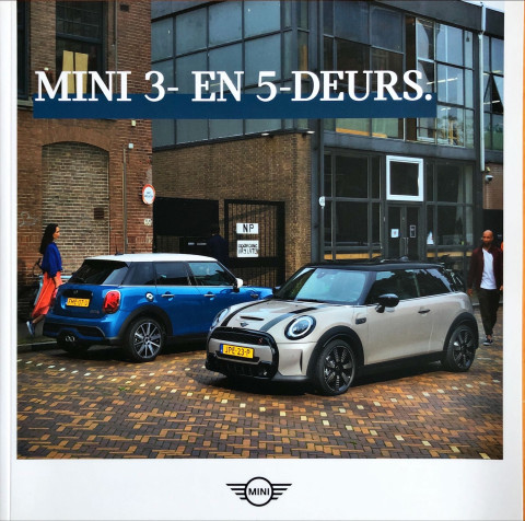 Mini Mini 3  en 5 deurs nr. 511 999 083 65, 2021 03 23,0 x 23,0, 16, NL year 2021 folder brochure