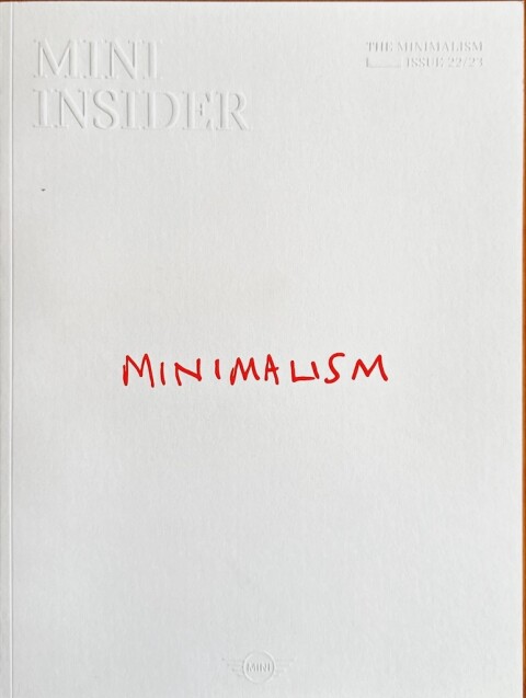 Mini Mini Insider Minimalism nr. 511 999 182 65, 2022 03 21,0 x 28,0, 72, NL year 2022 folder brochure