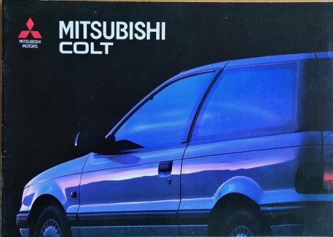 Mitsubishi Colt nr. FF000100, 1990-08 NL 1990 folder brochure