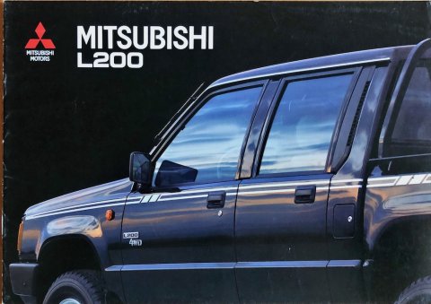 Mitsubishi L200 nr. FF000850, 1991-02 NL 1991 folder brochure