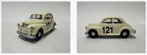 Morris Minor British Rally #121 Pat Moss   Ann Wisdom , 1958 Corgi
