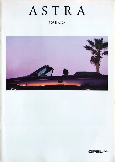 Opel Astra Cabrio nr. 01079, 1993-08 A4, 18, DE year 1993 folder brochure