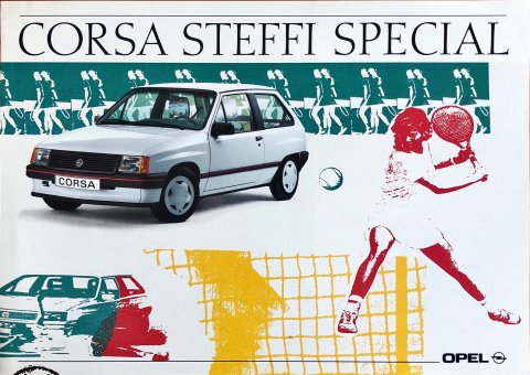 Opel Corsa Steffi Special nr. 01003, 1989 A4, 4, DE year 1989 folder brochure