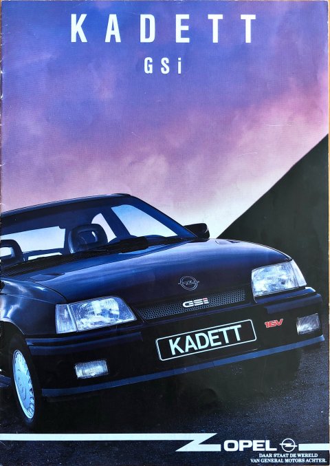 Opel Kadett GSi nr. -, 1990-09 A4, 12, NL year 1990 folder brochure