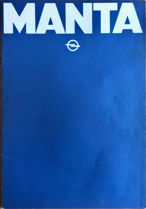 Opel Manta nr. -, 1979-09 A4, 20, NL year 1979 folder brochure